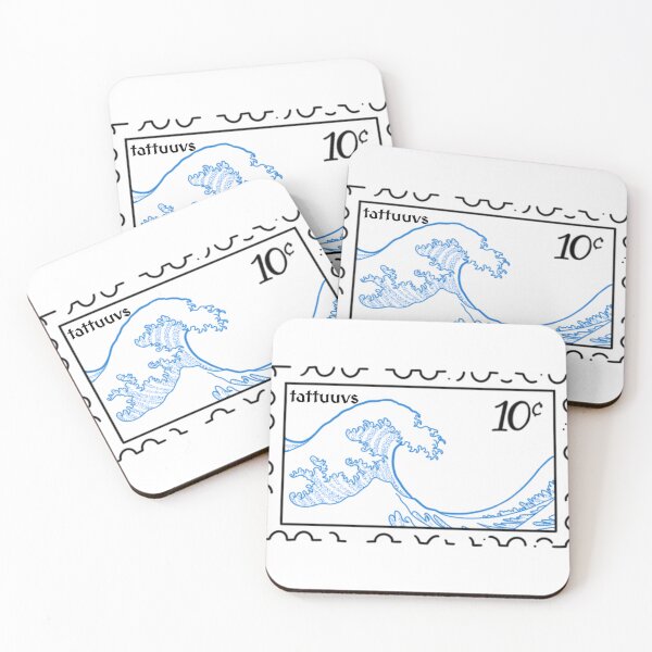 Item preview, Great Wave Postage Stamp designed and sold by tattuuvs.