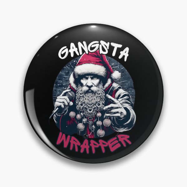 Artikelvorschau, Gangsta Wrapper Lustiger Weihnachtsmann Cartoon entworfen und verkauft von André Botes.