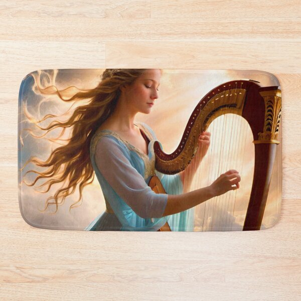 Item preview, Heavenly Melodies: Angelic Harpist in the Celestial Realm designed and sold by GrizzlyCollective.