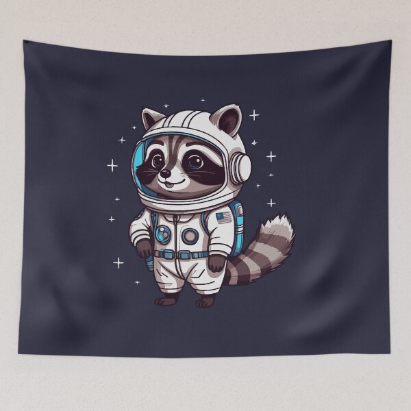 Item preview, Mapache en el espacio designed and sold by Atlantico54.