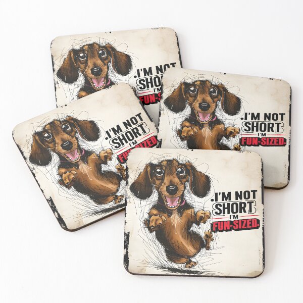 Item preview, I'm not short, I'm fun-sized -  Meet the Mighty Mini Dachshund! designed and sold by RebeccaRe.