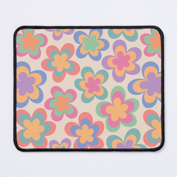 Item preview, Retro Rainbow Abstract Flowers designed and sold by CreativeDraws42.