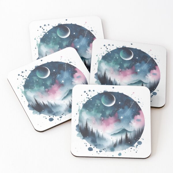 Item preview, Night sky, clouds and forest designed and sold by Nazardes.