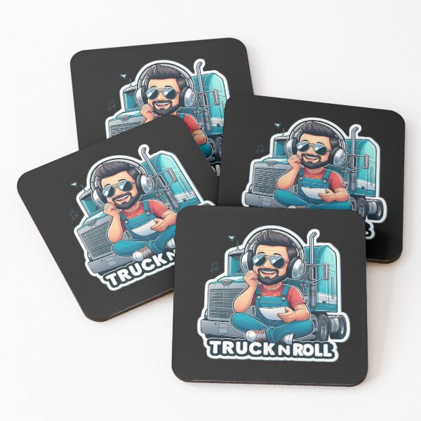 Item preview, Sticker with a truck driver funny designed and sold by Pablos2224.
