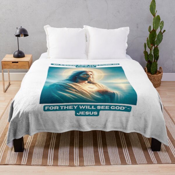Item preview, "Blessed are the pure in heart, for they will see God" - Jesus designed and sold by STO1KA.