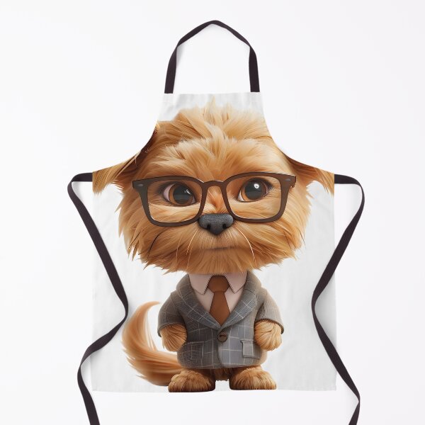 Item preview, Cute Puppy Corporate Look With Glasses designed and sold by DiventCreations.