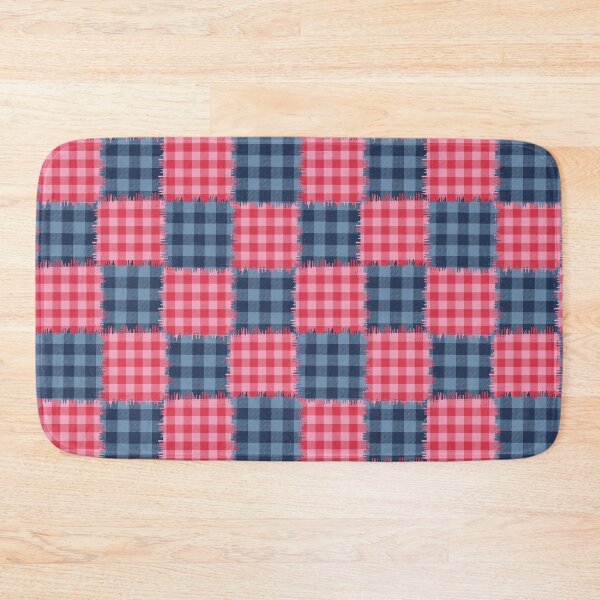 Item preview, Pink Blue Plaid Patchwork Checker designed and sold by CreativeDraws42.