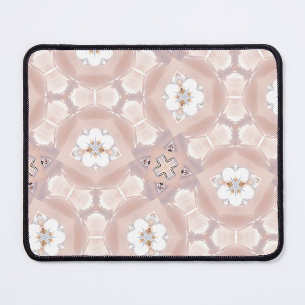 Item preview, Peach Kaleidascope White Flower Pattern designed and sold by HanliesArt.