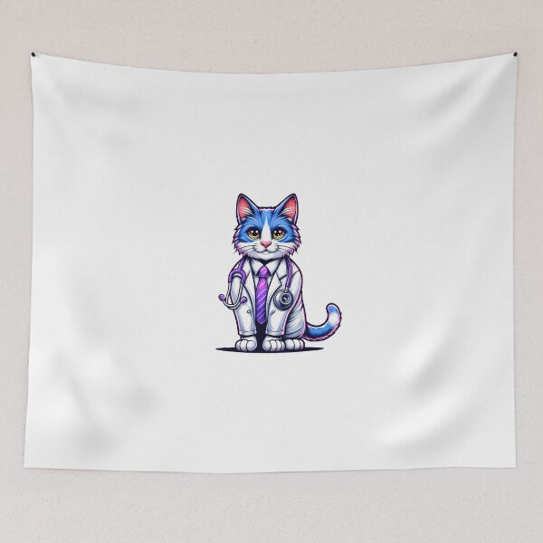 Item preview, Professional Veterinarian Cat  designed and sold by RetroPop23.