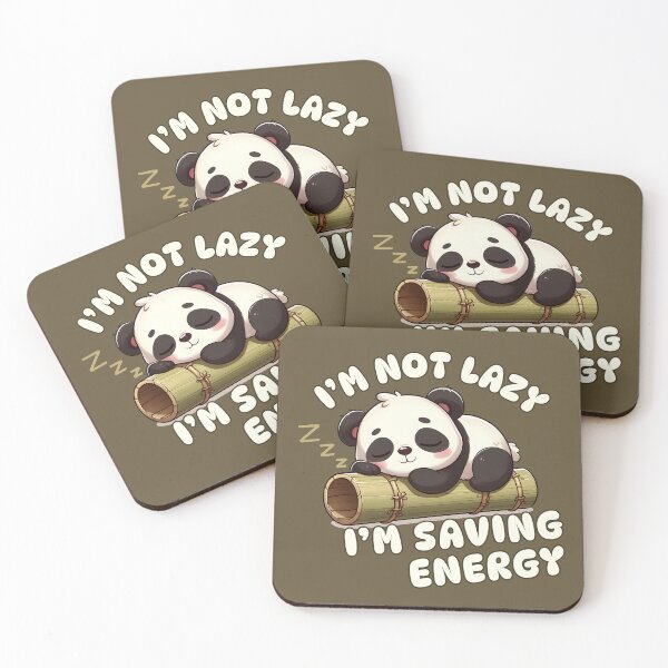 Item preview, I'm Not Lazy I'm Saving Energy designed and sold by Annabelhut.
