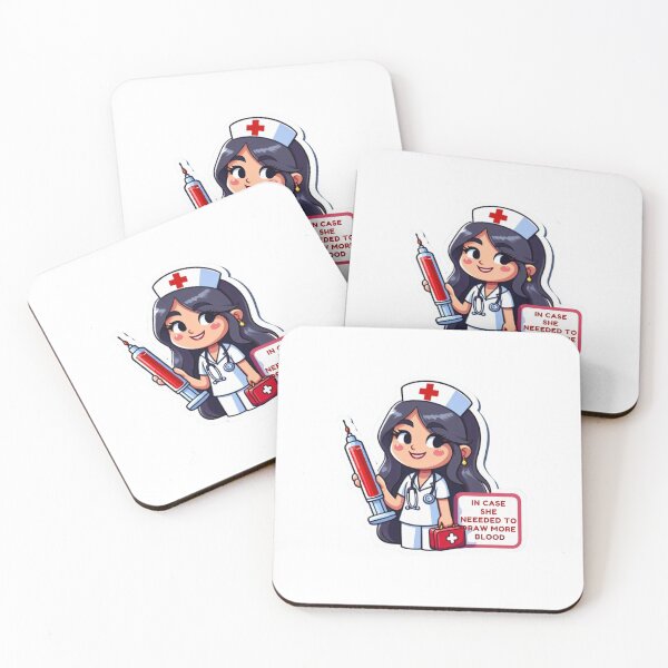 Item preview, Sticker with a joke about nurses designed and sold by Pablos2224.