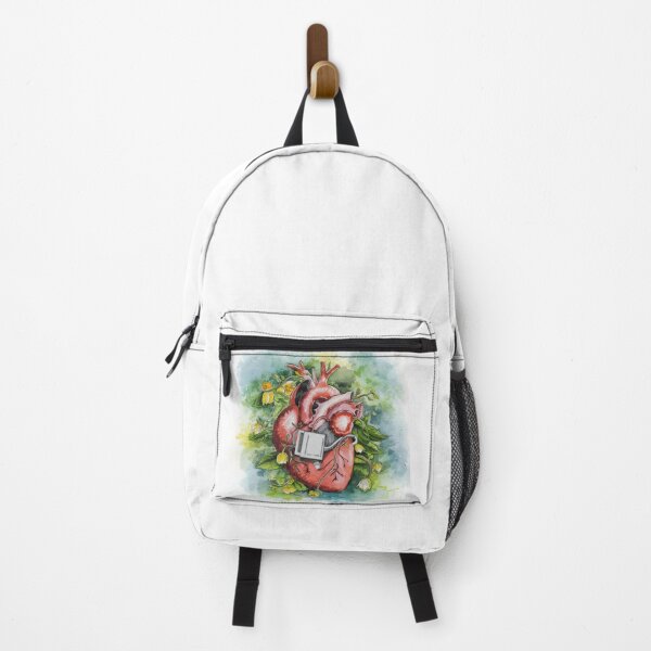 Item preview, Botanical Vitality: Watercolor Heart with Pacemaker Accent designed and sold by EmeraldeaArt.