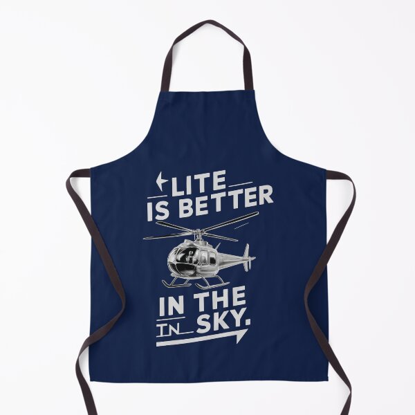 Artikelvorschau, Cooles T-Shirt für Helikopter-Fans. - „LITE IS BETTER IN THE SKY“. entworfen und verkauft von Gadget80.