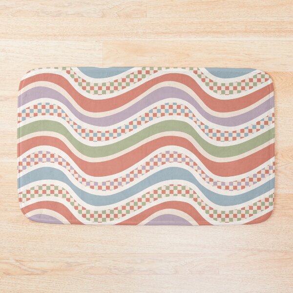 Item preview, Retro Groovy Checker Waves Seamless Pattern designed and sold by CreativeDraws42.