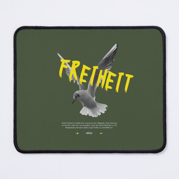 Item preview, Freiheit | Bird Illustration | Green Background designed and sold by RM-Journey.
