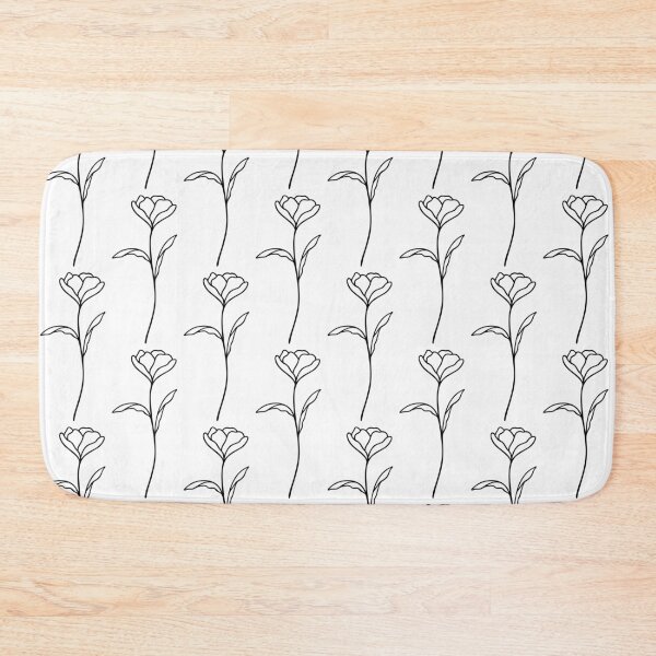 Item preview, Floral Line Art | Elegant Wildflower Leafy Stem designed and sold by RachelFCreative.