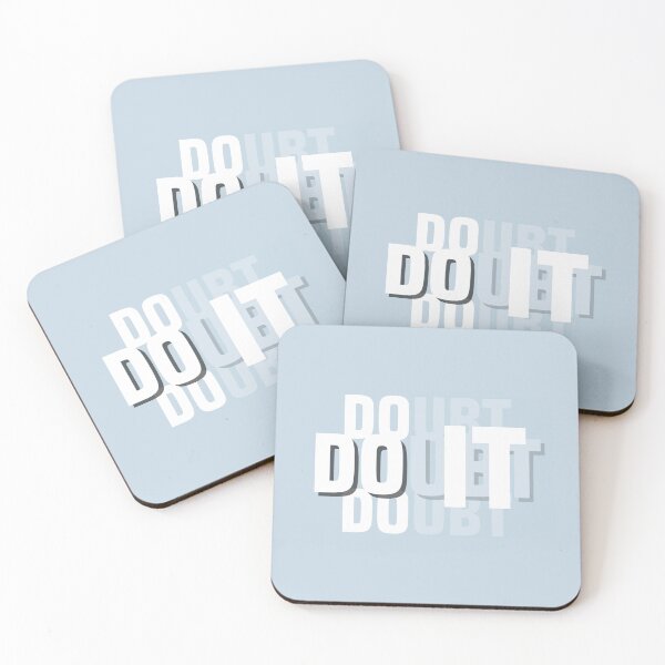 Item preview, Do It | Doubt It | Pastel Blue Background designed and sold by RM-Journey.