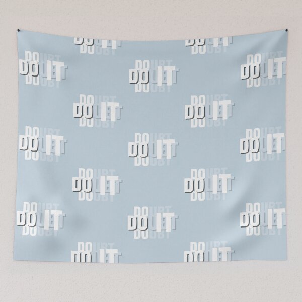 Item preview, Do It | Doubt It | Pastel Blue Background designed and sold by RM-Journey.