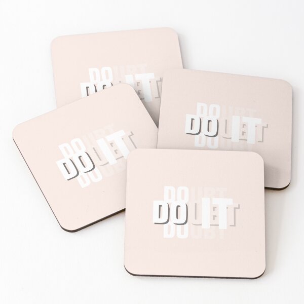 Item preview, Do It | Doubt It | Frog Illustration | Pastel Pink Background designed and sold by RM-Journey.
