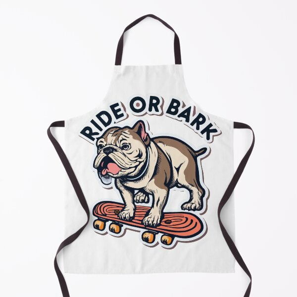 Item preview, Playful Bulldog Skateboarding - 'Ride or Bark' designed and sold by NiftyWrx.