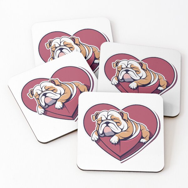 Item preview, Sleeping Bulldog Heart - Love and Companionship designed and sold by NiftyWrx.