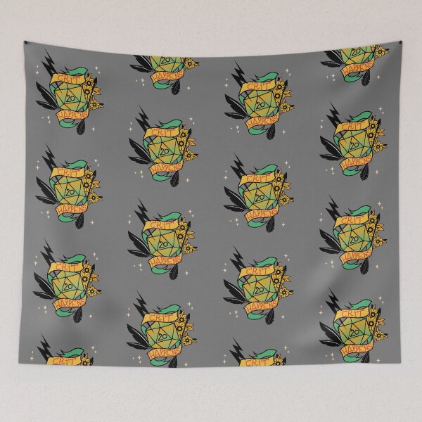 Item preview, Crit Happens - Dungeon & Dragons Dice - Lucky Charm designed and sold by QikisDesigns.
