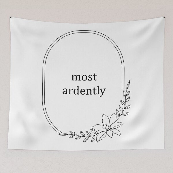 Item preview, Most Ardently - Pride and Prejudice. Quote designed and sold by CoCoArt-Ua.