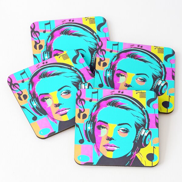 Item preview, Melodic Beauty: Woman Harmonizing with Musical Notes designed and sold by GrizzlyCollective.