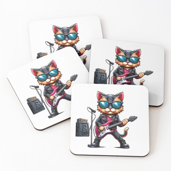 Item preview, Cat Guitarist in Concert designed and sold by RetroPop23.