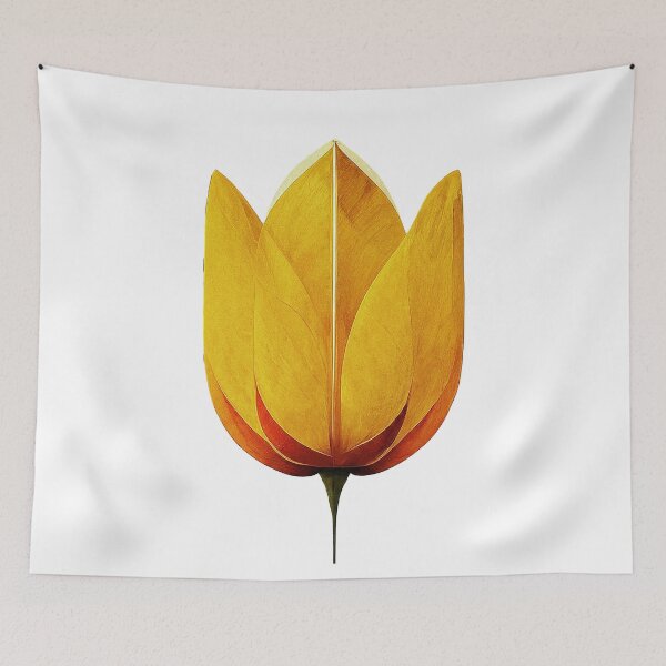 Item preview, Tulipe Jaune Retro Minimalist designed and sold by Retro Travel Design.