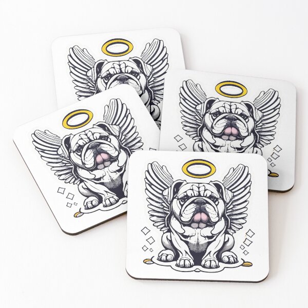 Item preview, Angelic Bulldog with Wings and Halo designed and sold by NiftyWrx.
