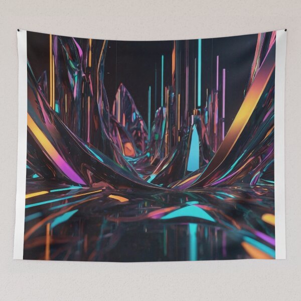 Item preview, Glass Fusion: Futuristic Holo Abstract Realms designed and sold by StellarValor.