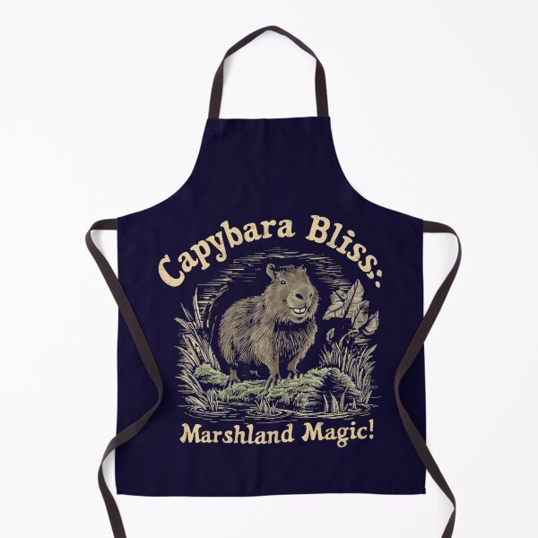 Item preview, Cool T-shirt for lovers of nice swamp animals capybara.- 'CAPYBARA BLISS: MARSHLAND MAGIC!'. designed and sold by Gadget80.