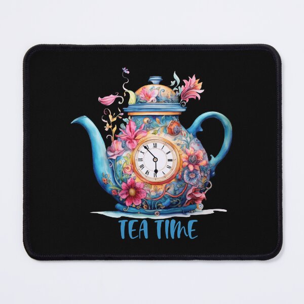 Item preview, Tea Time whimsical Floral Watercolor Teapot designed and sold by Gsallicat.
