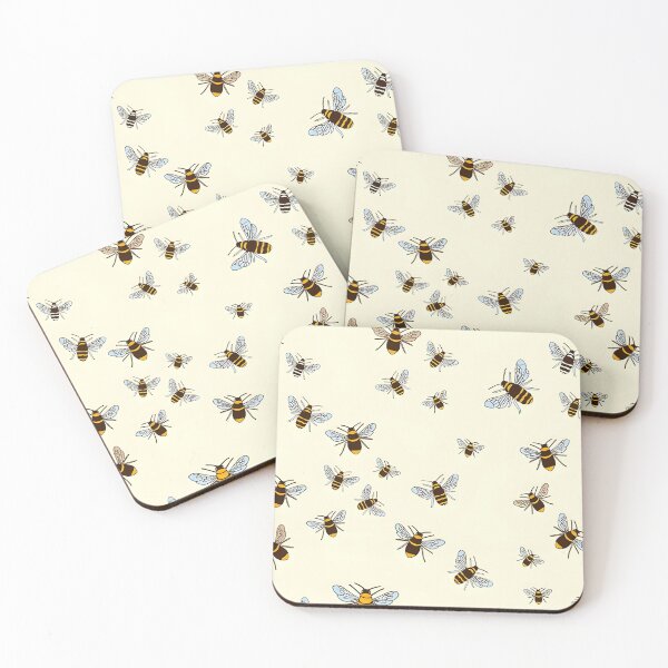 Item preview, Bees pattern vintage designed and sold by revsdesign.