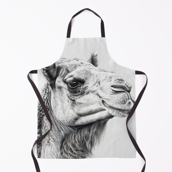 Item preview, Black and White Camel Pencil Drawing designed and sold by Pencil-Art.