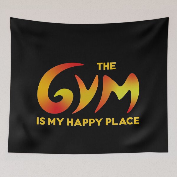 Item preview, the gym is my happy place designed and sold by mag-graphic.