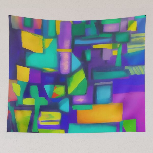 Item preview, Abstract boho Art: Geometric Forms Street Art  designed and sold by redask2me.