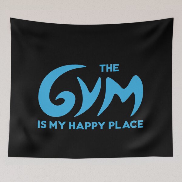 Item preview, the gym is my happy place designed and sold by mag-graphic.