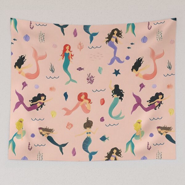 Item preview, Mermaid pattern full color designed and sold by revsdesign.
