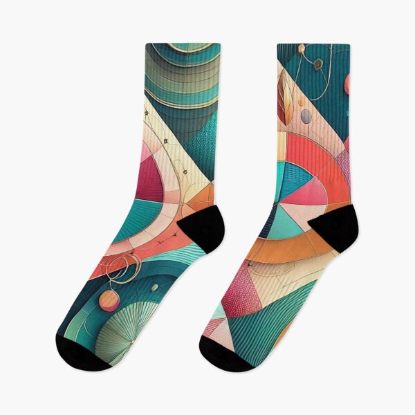 Item preview, Geometric Fusion: A Vivid Exploration of Shape and Colour designed and sold by ArtComixHaven.