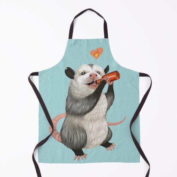 Item preview, Opossum drinking hot sauce designed and sold by Mehu.