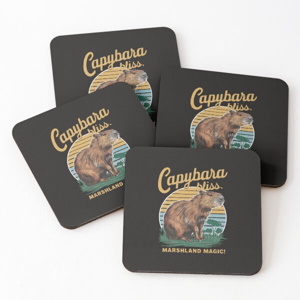 Item preview, Cool T-shirt for lovers of nice swamp animals capybara.- 'CAPYBARA BLISS: MARSHLAND MAGIC!'. designed and sold by Gadget80.