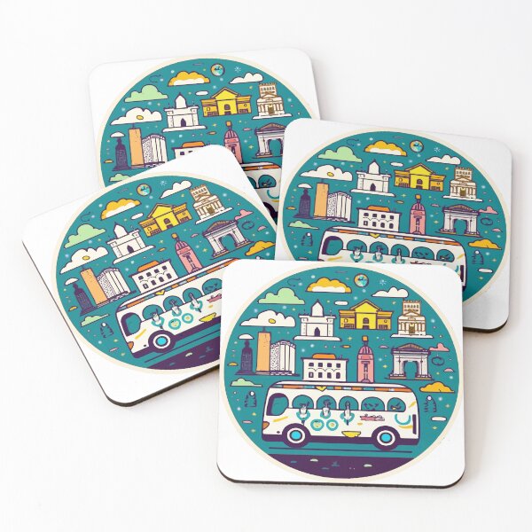 Item preview, World Landmarks Tourist Bus Adventure designed and sold by NiftyWrx.