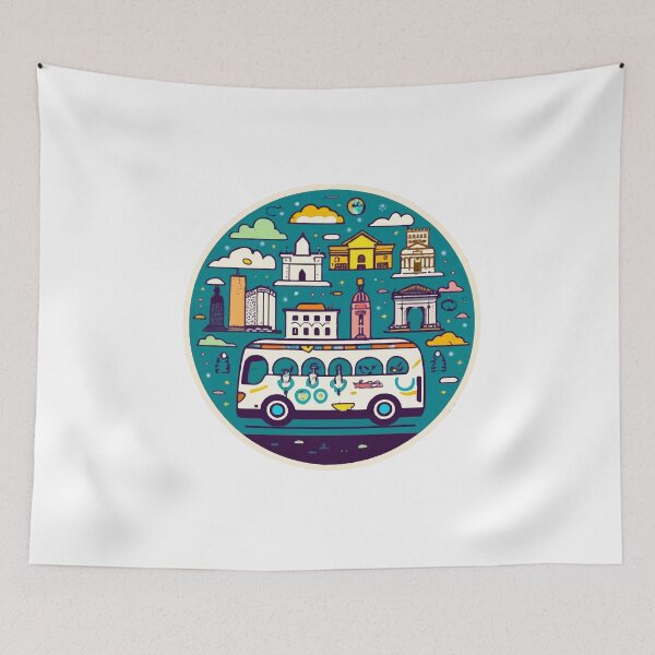 Item preview, World Landmarks Tourist Bus Adventure designed and sold by NiftyWrx.