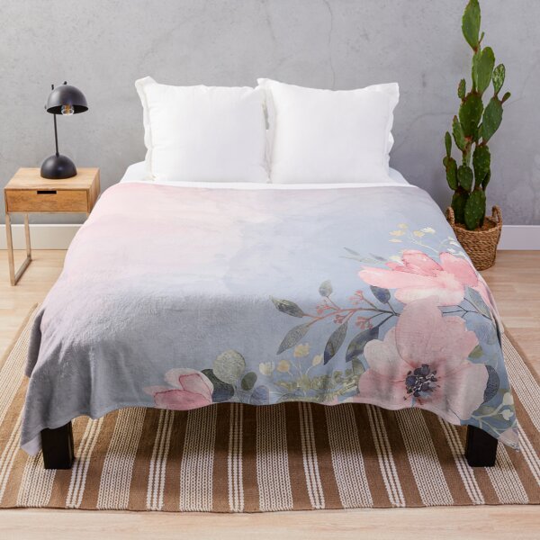 Item preview, Light Pink White Floral Design designed and sold by momosstyle.