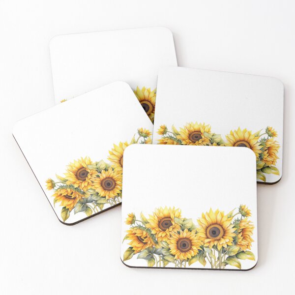 Item preview, Sunflower floral border - flower edges designed and sold by Daydreamsatdawn.