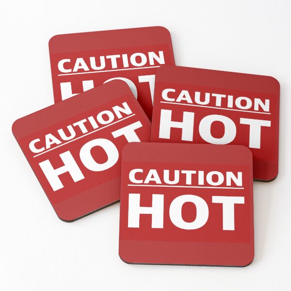 Item preview, Caution hot sign designed and sold by Mysterious Goose .