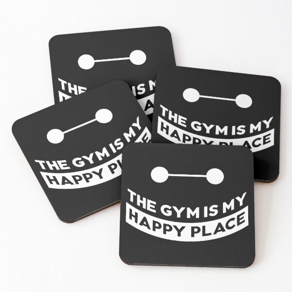 Item preview, the gym is my happy place designed and sold by mag-graphic.