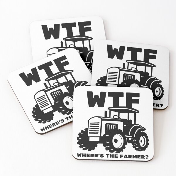 Item preview, Tractor farming joke wtf where's the farmer designed and sold by portrait4you.